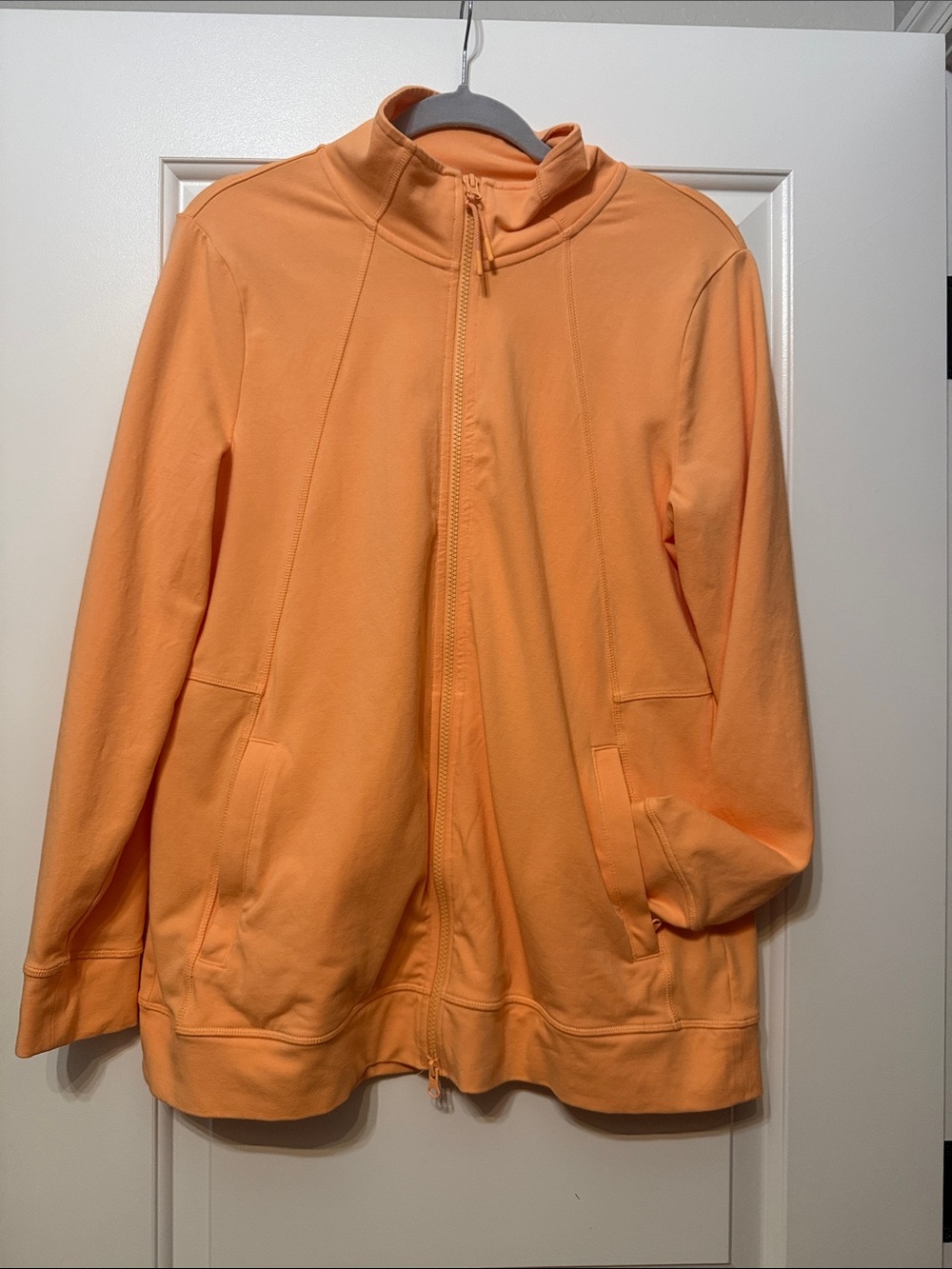 Talbots Lightweight Peach Zip-Up Bomber Jacket